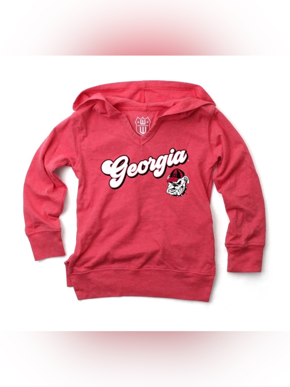 Wes and Willy Georgia Bulldogs Red Kids Hoodie